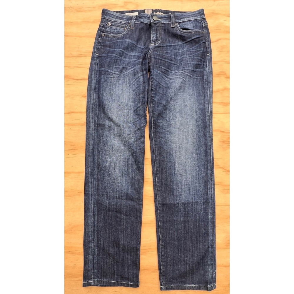 KUT from the Kloth Catherine Boyfriend Jeans Dark Wash Size 6 Straight Leg Denim - Picture 2 of 11